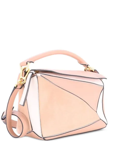 Loewe Pre-Owned Puzzle Bag Leather and Suede Small satchel
