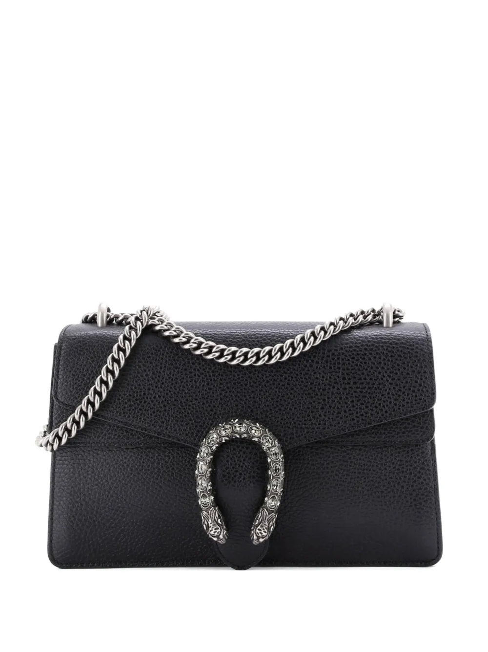 Pre-owned Gucci Dionysus Bag Leather Small Shoulder Bag In Black