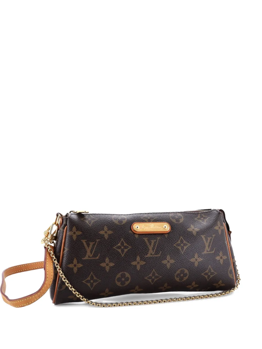 Pre-owned Louis Vuitton Eva Handbag Monogram Canvas Clutch Bag In Brown