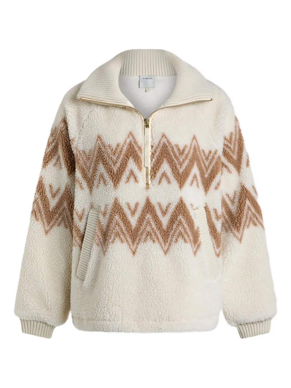 Varley Hendrik half-zip sherpa sweater - Toni neutri