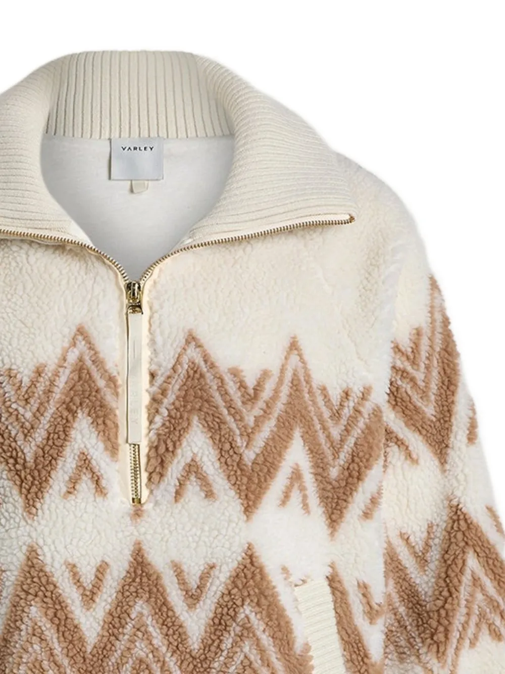 Varley Hendrik Half-zip Sherpa Sweater - Neutrals 