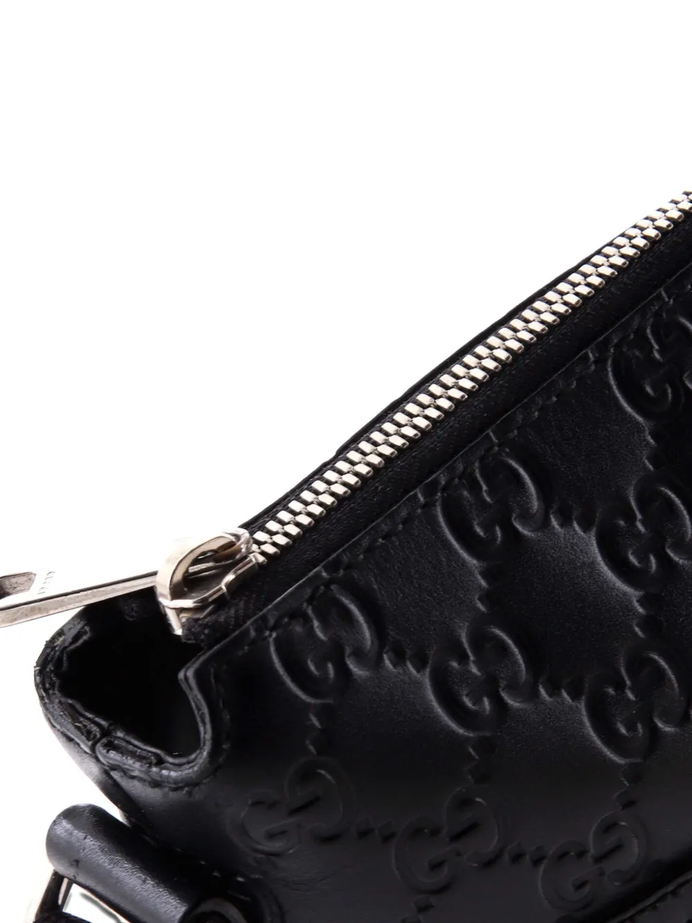 Gucci Pre-Owned シグネチャー ジップ メッセンジャー バッグ