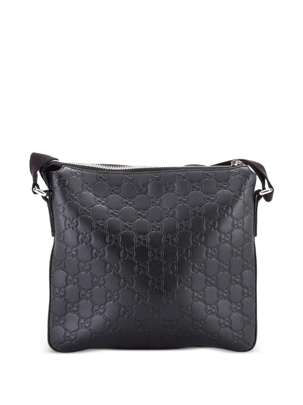 Gucci Pre-Owned シグネチャー ジップ メッセンジャー バッグ