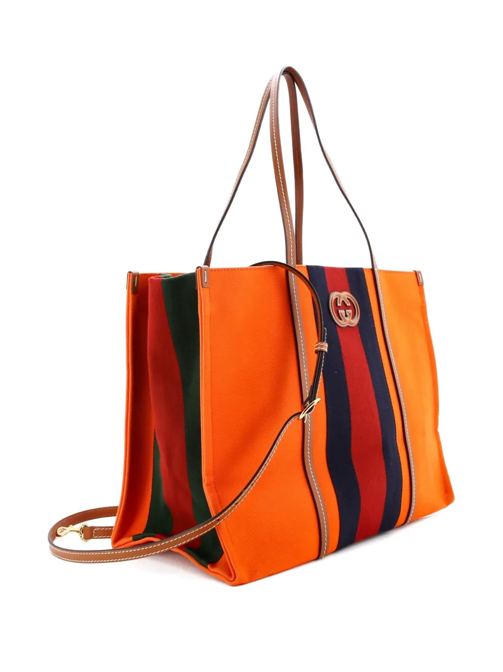 Gucci Pre-Owned Interlocking G Web Canvas Large tote bag | Estilos de archivo | Image 2