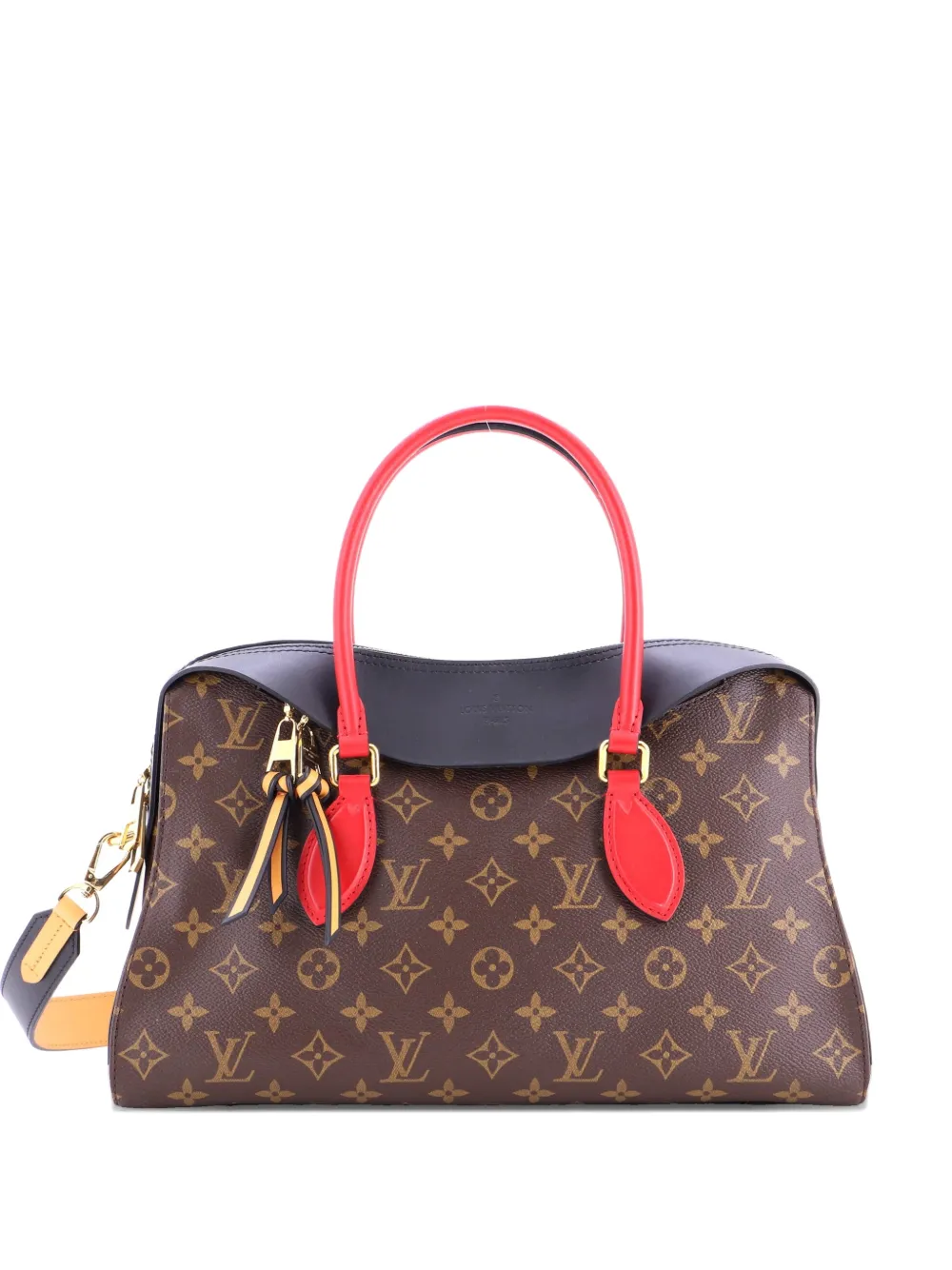 Louis Vuitton Pre-Owned Tuileries Handbag Monogram Canvas with Leather satchel - Marrone