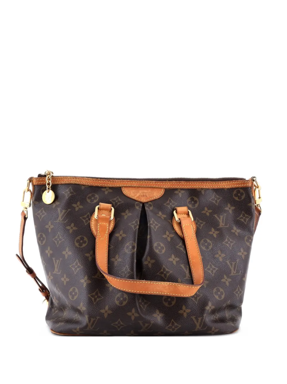 Pre-owned Louis Vuitton Palermo Handbag Monogram Canvas Pm Tote Bag In Brown