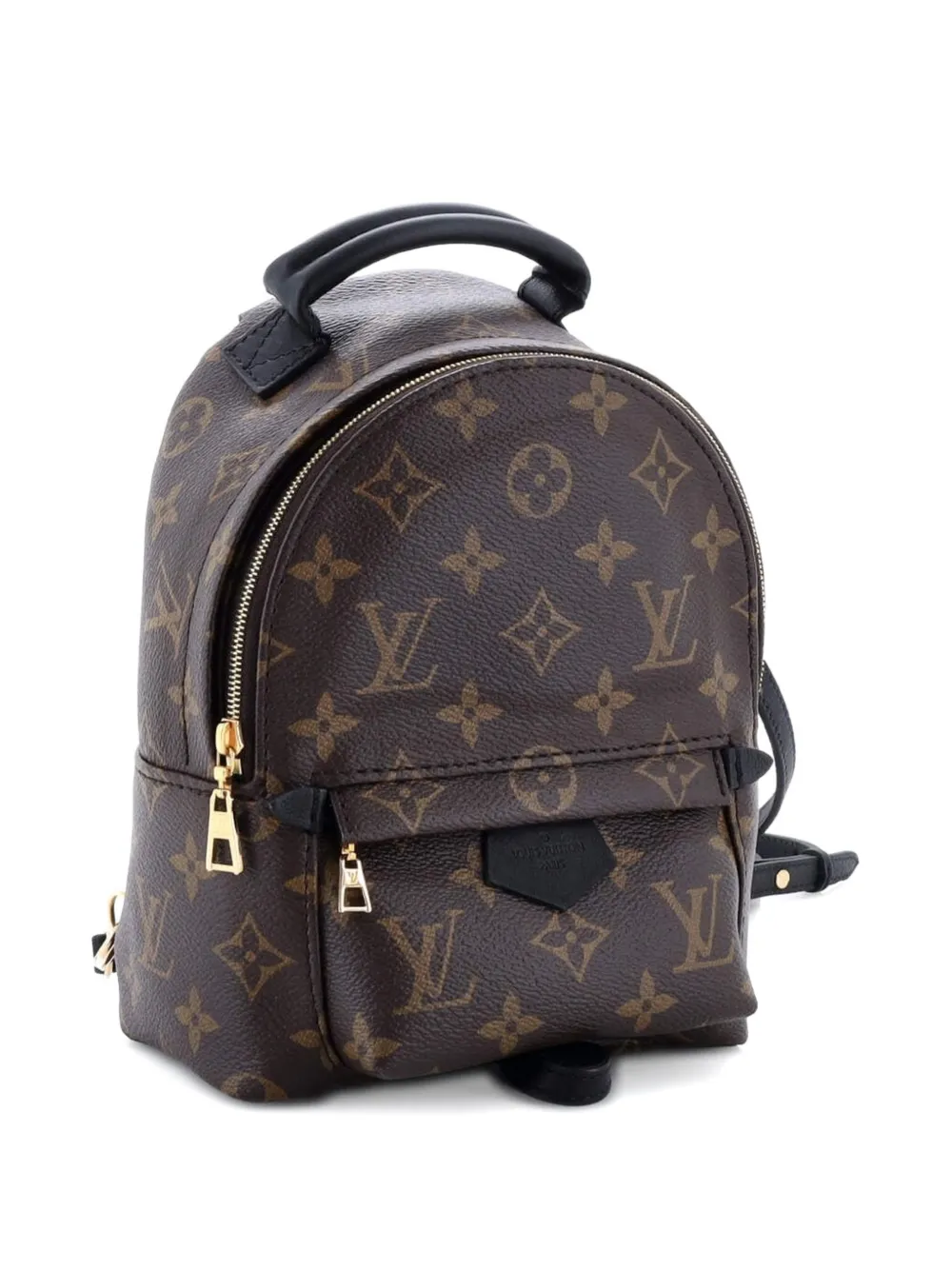 Pre-owned Louis Vuitton Palm Springs Monogram Canvas Mini Backpack In Brown