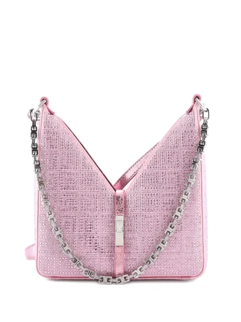 Givenchy Pre-Owned Cut Out Shoulder Bag Crystal Embellished Satin Mini crossbody bag