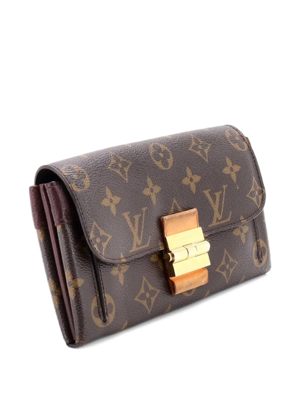 LOUIS VUITTON Pre-owned Elysee Wallet Monogram Canvas And Leather Small Wallets In Brown