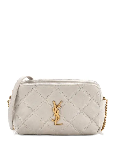 Saint Laurent Pre-Owned Becky Double Zip Quilted Leather Mini crossbody bag