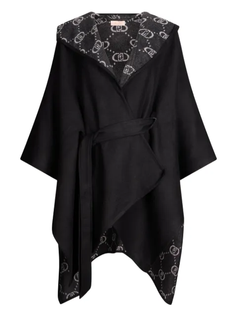 LIU JO hooded poncho