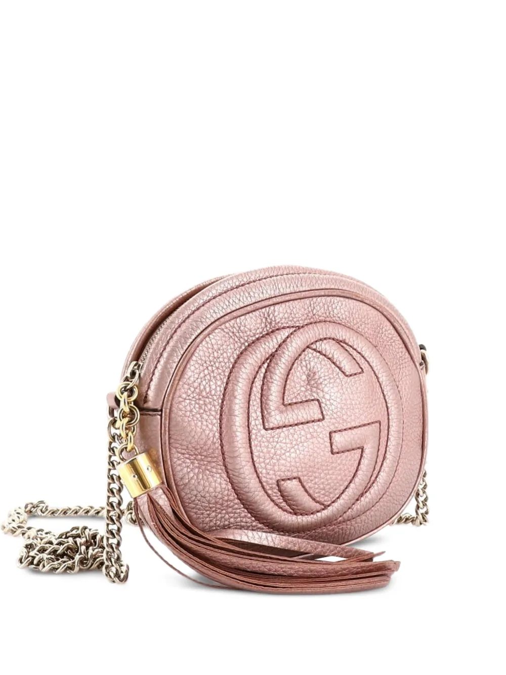 Gucci Pre-Owned Soho Chain Bag Leather Mini crossbody bag - Rosa