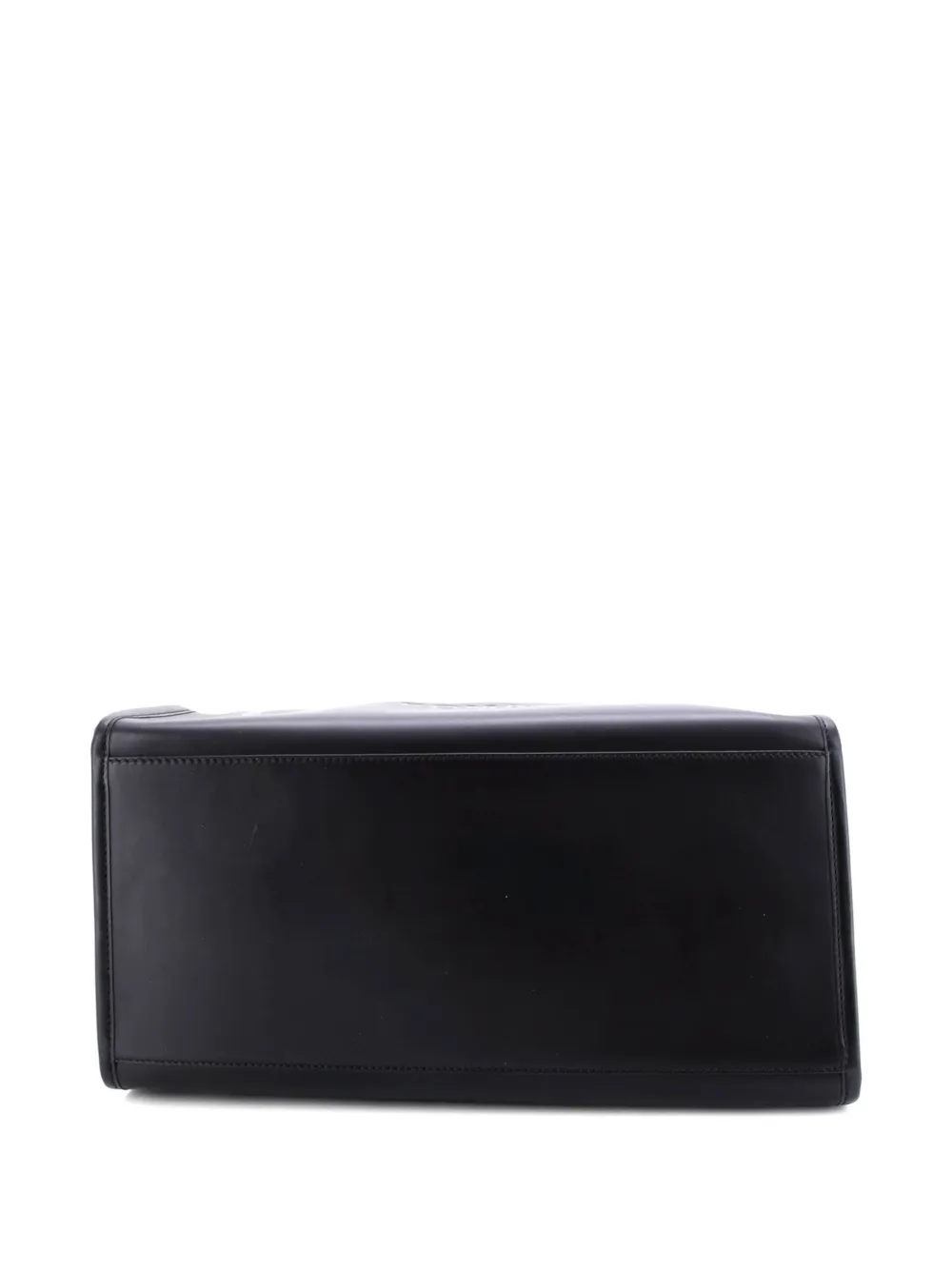 FENDI Pre-owned Sunshine Shopper Leather Large Tote Bag In Black