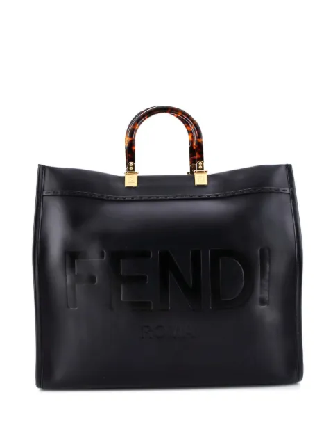 Fendi Pre-Owned Sunshine Shopper Leather Large tote bag