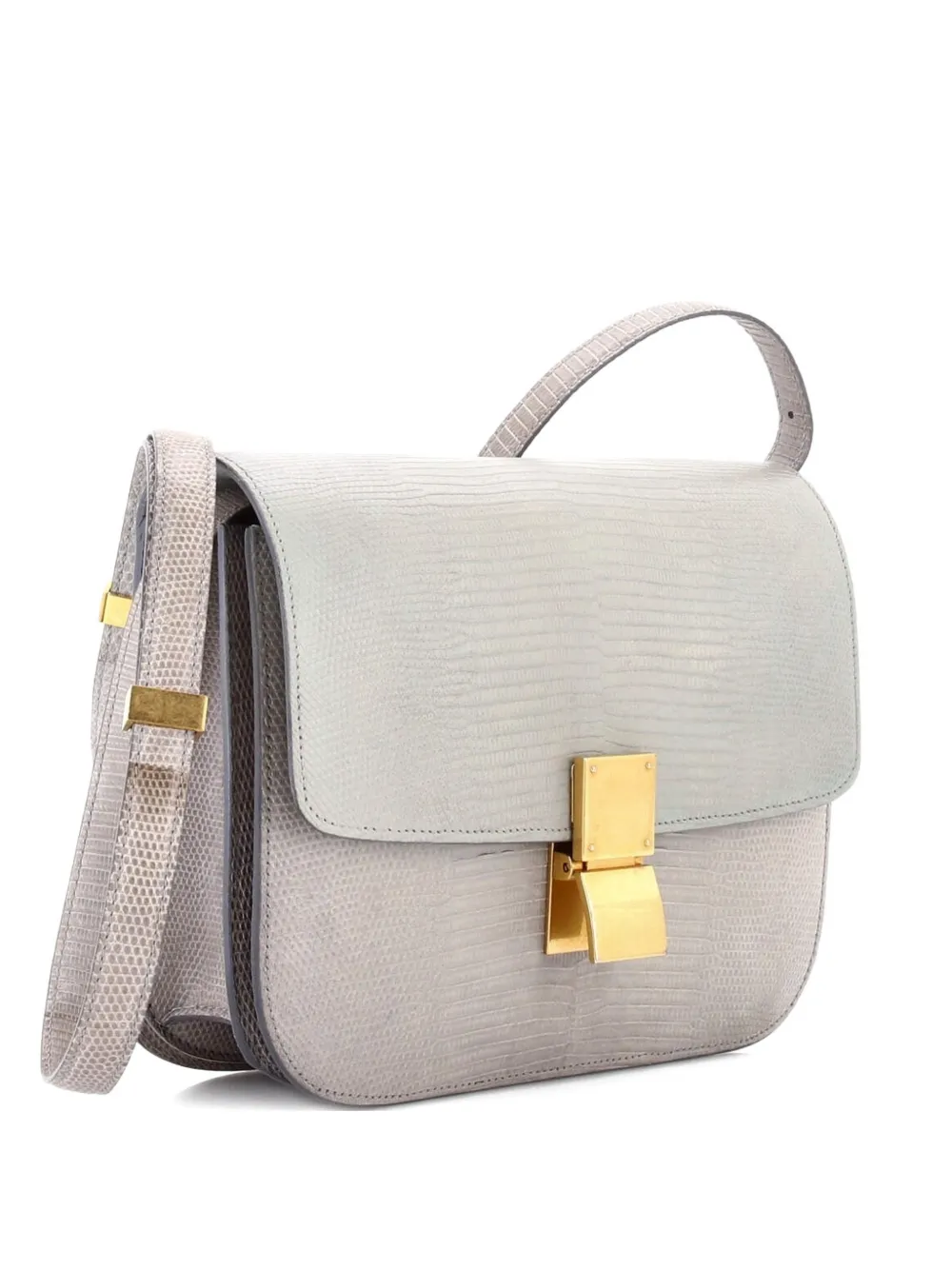 Celine Pre-Owned Classic Box Bag Lizard Medium shoulder bag - Verde