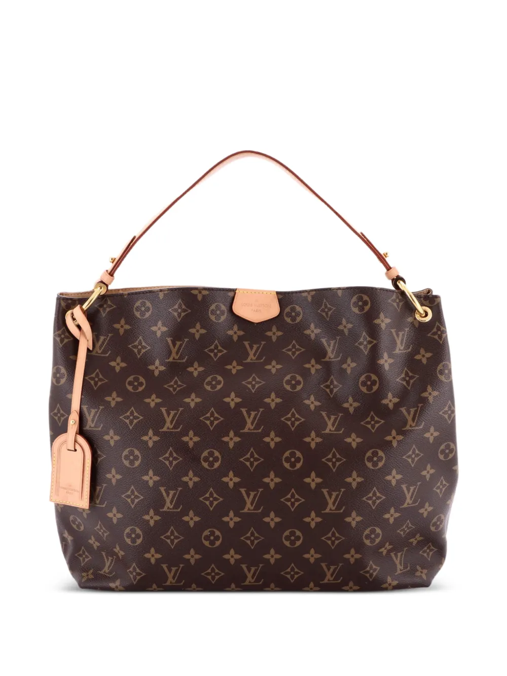 Louis Vuitton Pre-Owned Graceful Handbag Monogram Canvas MM hobo bag | Brown | Image 1