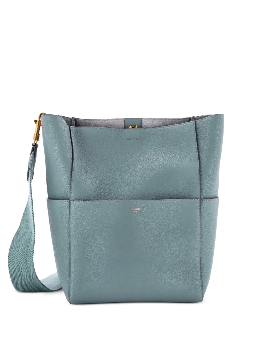 Celine Pre-Owned Sangle Seau Bag Calfskin Large shoulder bag - Blu