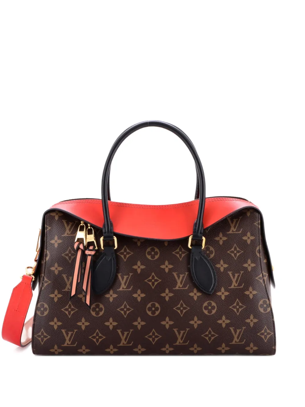 Louis Vuitton Pre-Owned Tuileries Handbag Monogram Canvas with Leather satchel - Marrone