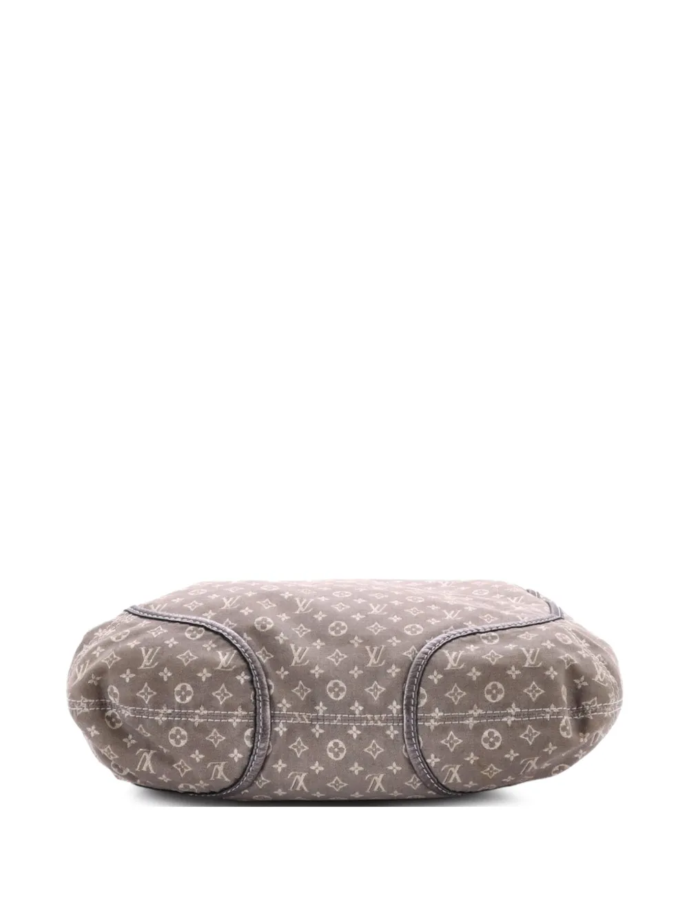 Pre-owned Louis Vuitton Angele Handbag Mini Lin Satchel In Gray