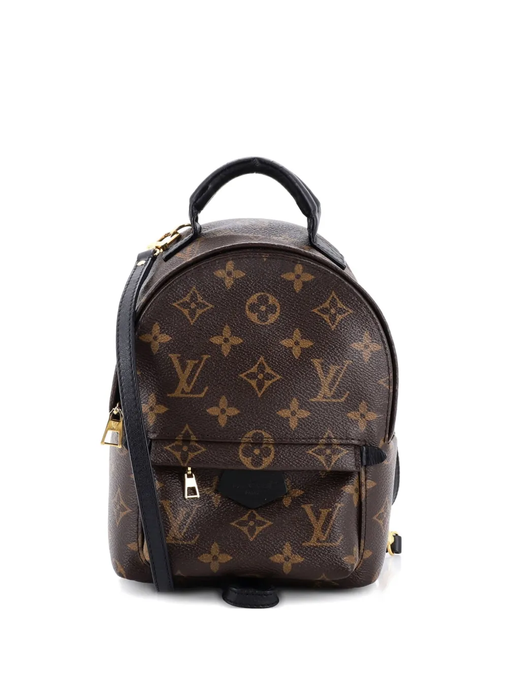 Pre-owned Louis Vuitton Palm Springs Monogram Canvas Mini Backpack In Brown