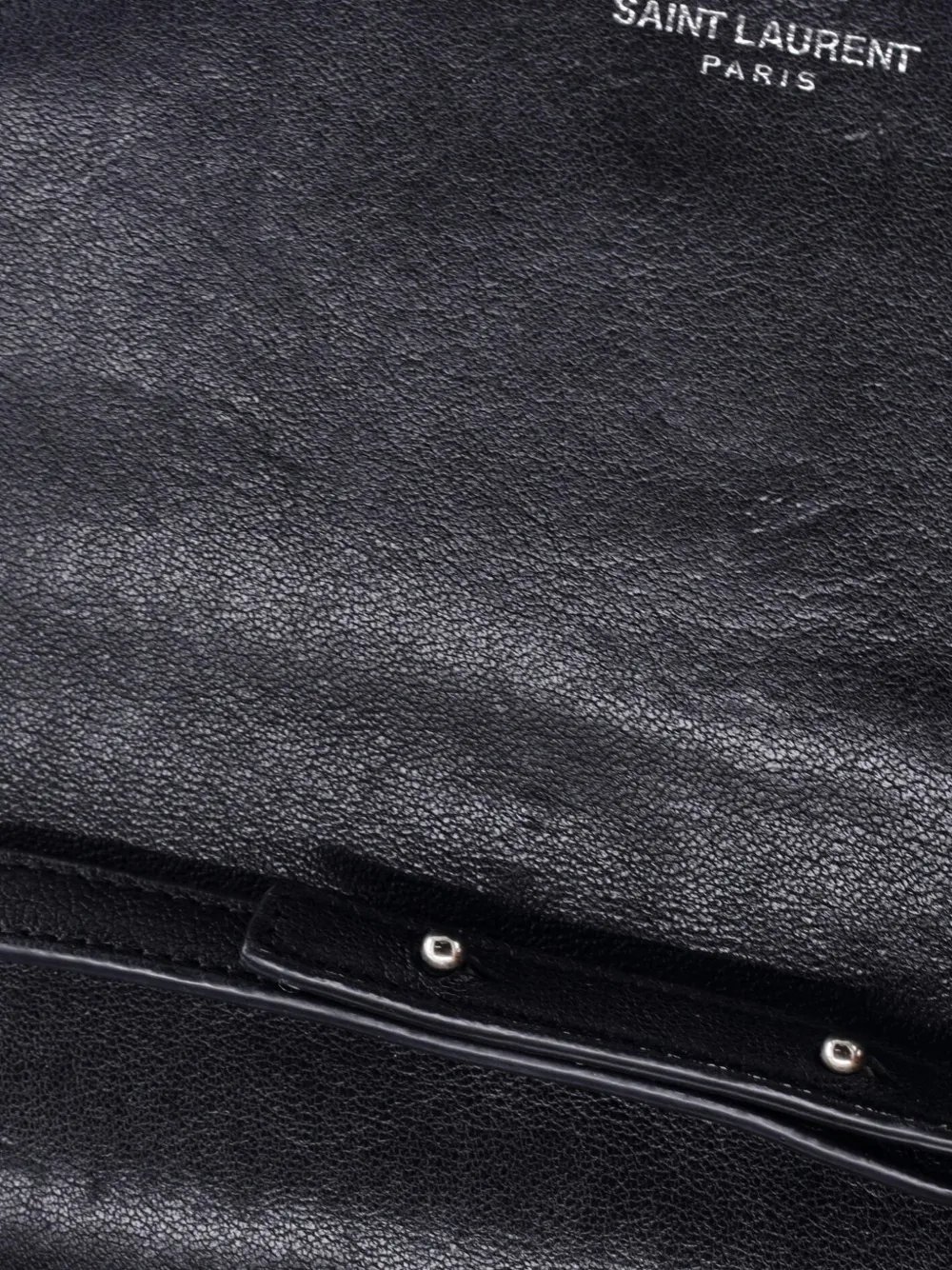 SAINT LAURENT Pre-owned Classic Monogram Chain Wallet Mixed Matelasse Leather Medium Crossbody Bag In Black