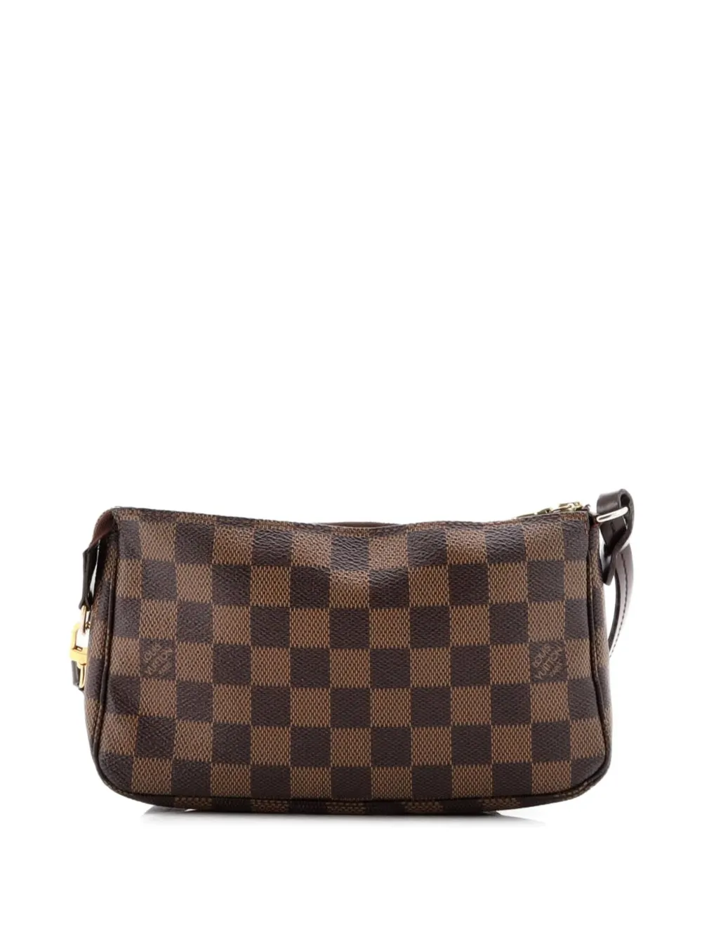 Pre-owned Louis Vuitton Navona Pochette Accessoires Damier Clutch Bag In Brown