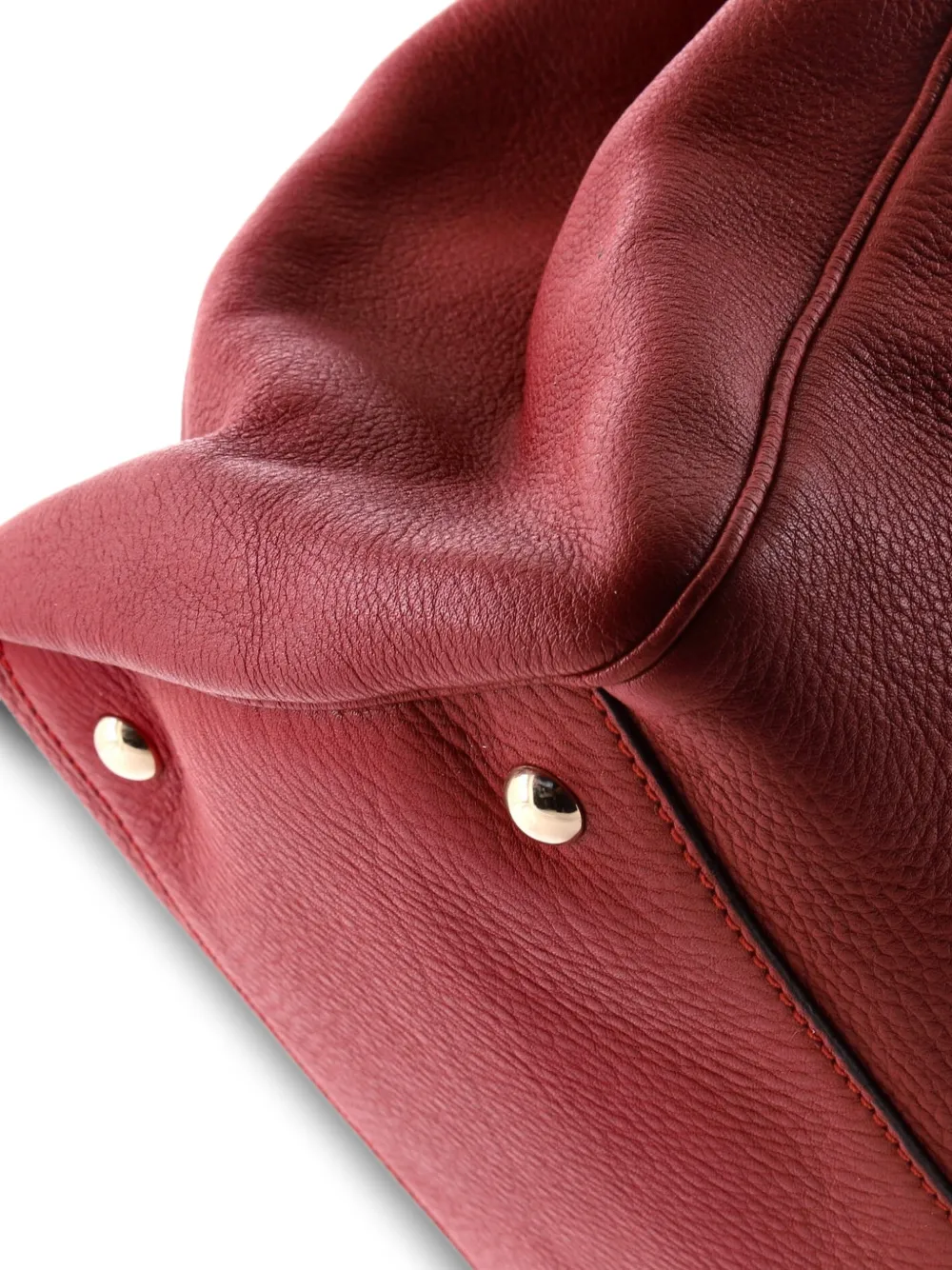 Bamboo Shopper Leather Large Tote Bag
