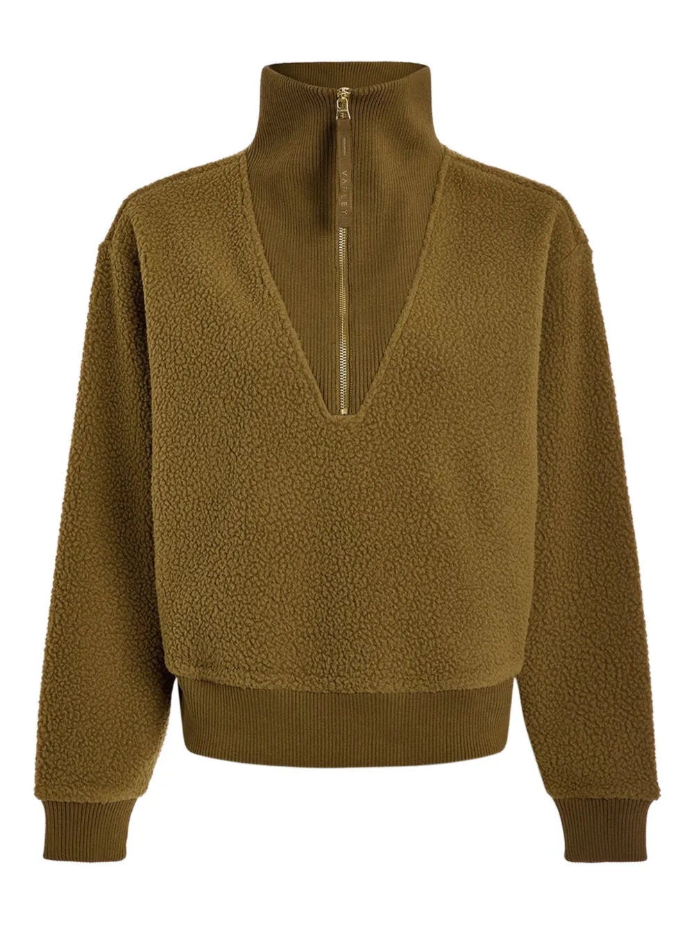 Varley Maglione Jaylin con mezza zip - Marrone