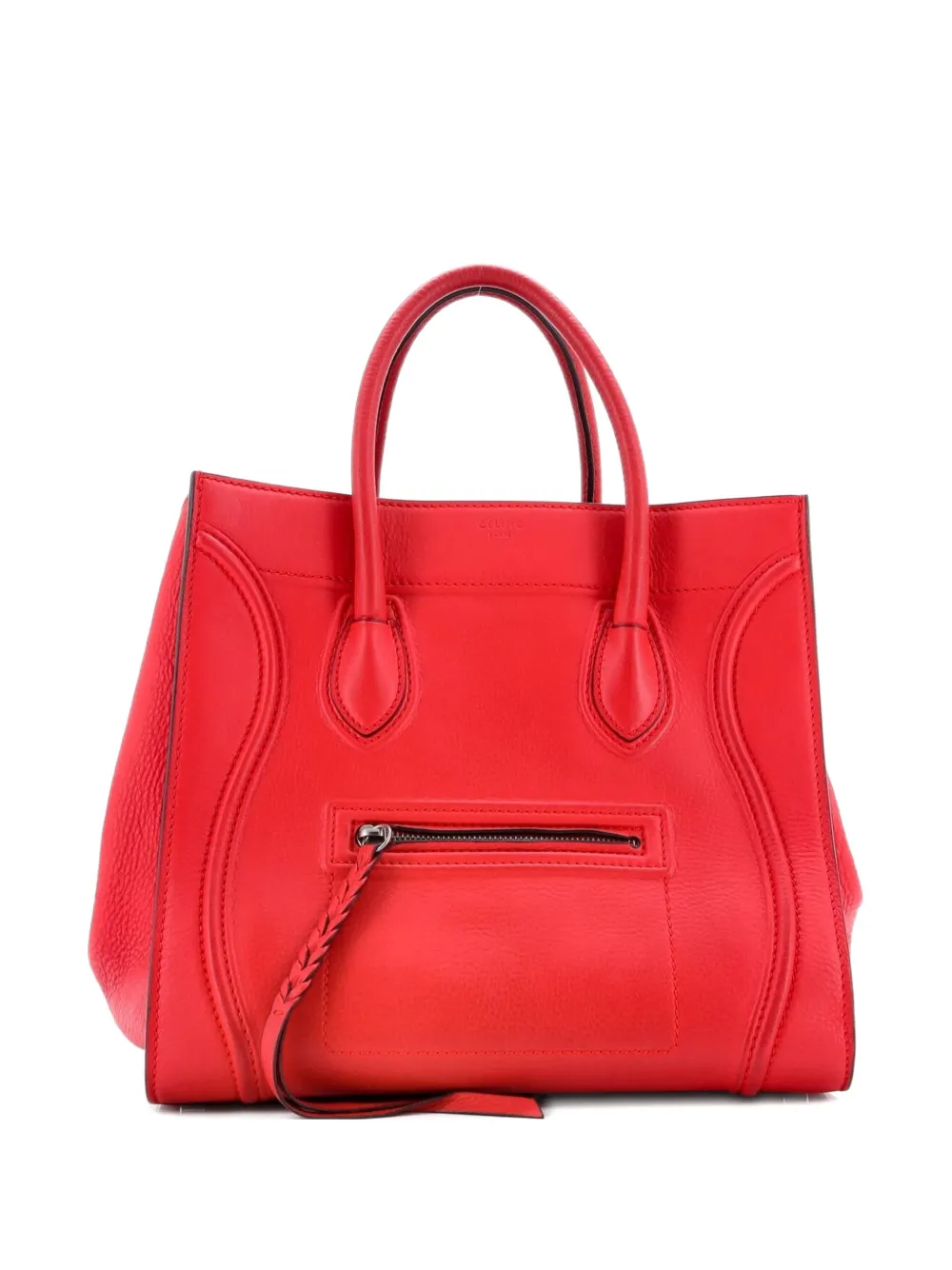 Celine Pre-Owned Phantom Bag Grainy Leather Medium tote bag - Rosso