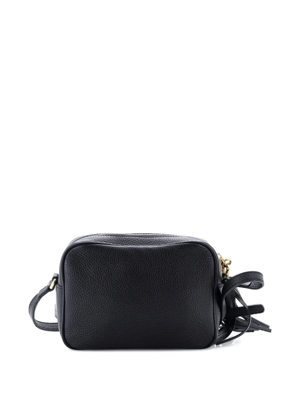 Pre-owned Gucci Soho Disco Leather Small Crossbody Bag In Black