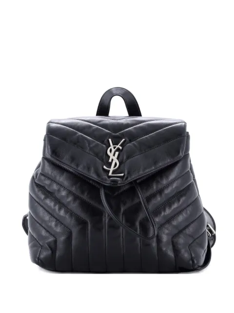 Saint Laurent Pre-Owned LouLou Matelasse Chevron Leather Small backpack