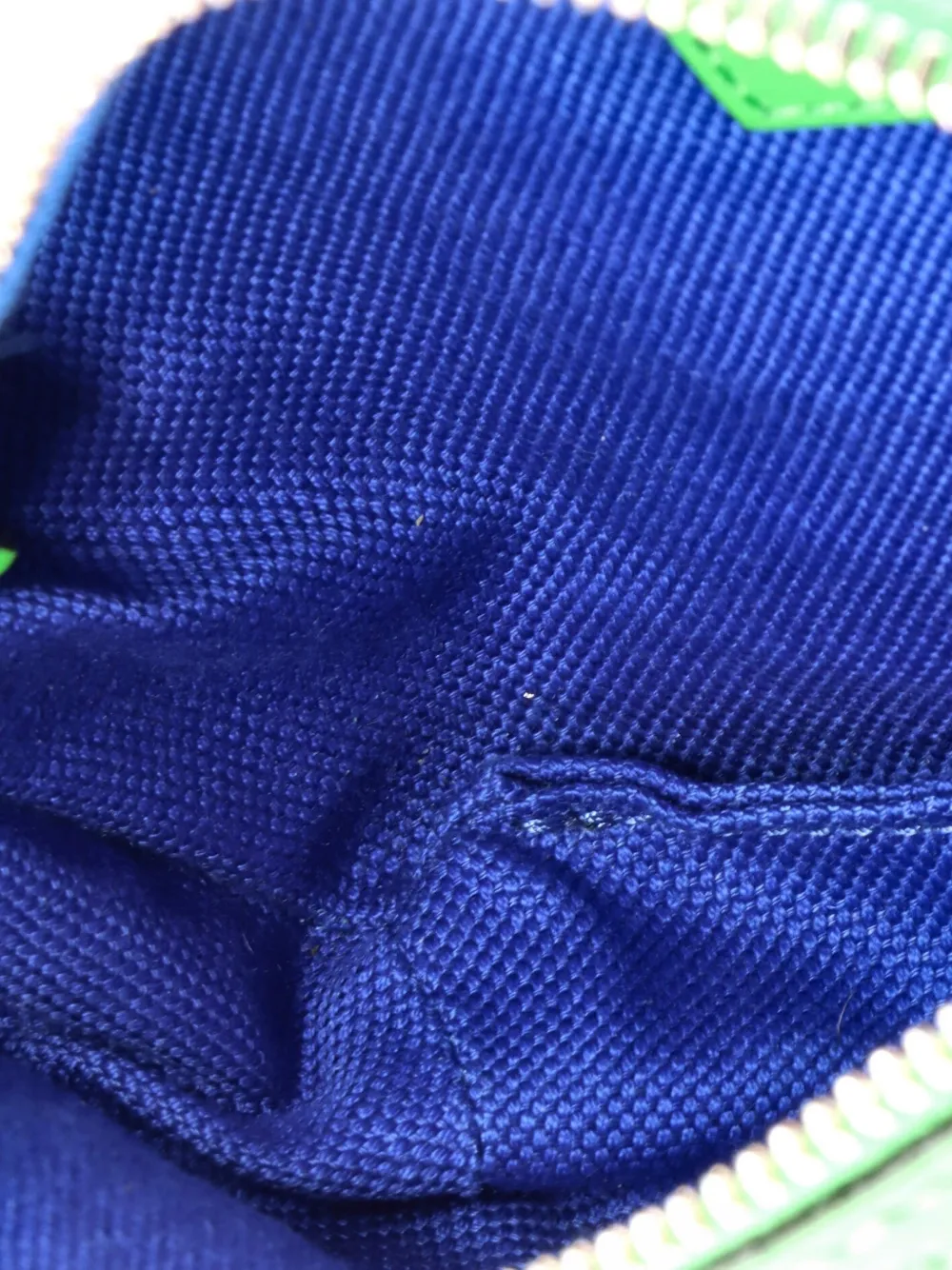 GUCCI Pre-owned Gg Embossed Perforated Leather Small Belt Bag In Blue