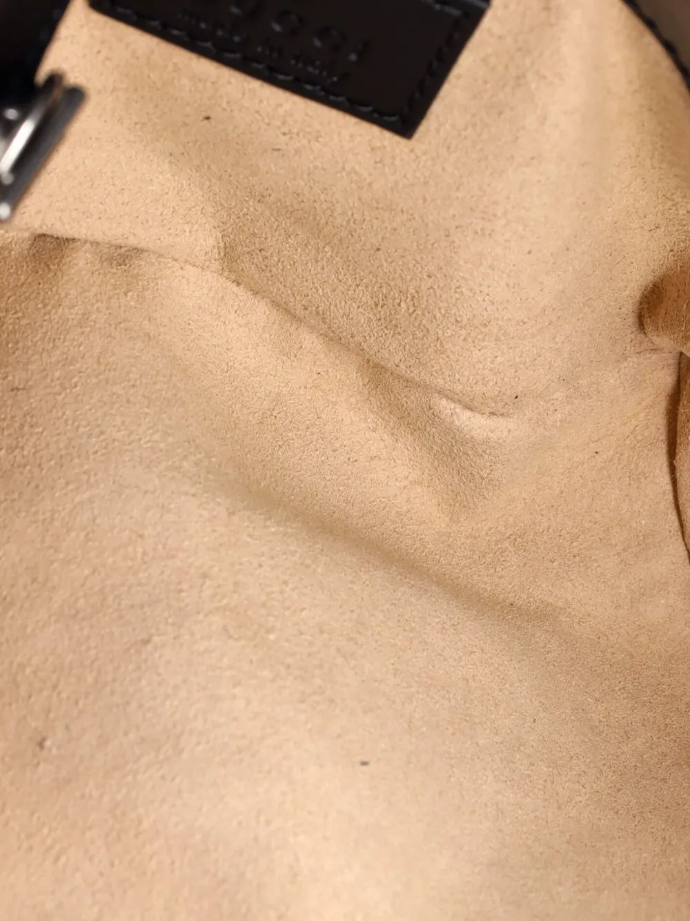 Pre-owned Gucci Gg Marmont Flap Matelasse Leather Belt Bag In Black