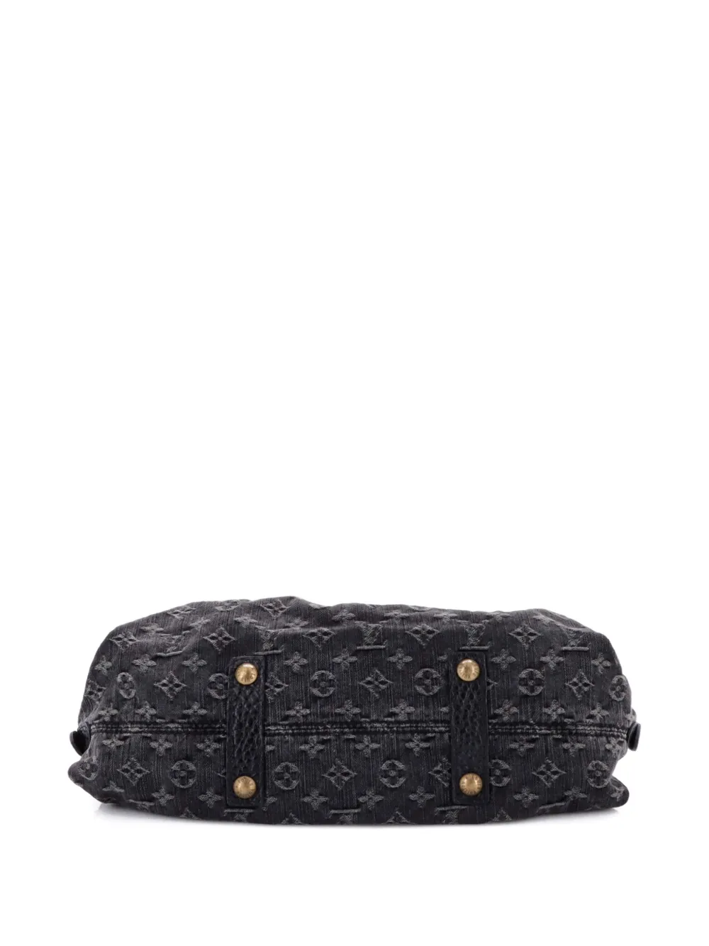 Pre-owned Louis Vuitton Neo Cabby Handbag Denim Mm Tote Bag In Black