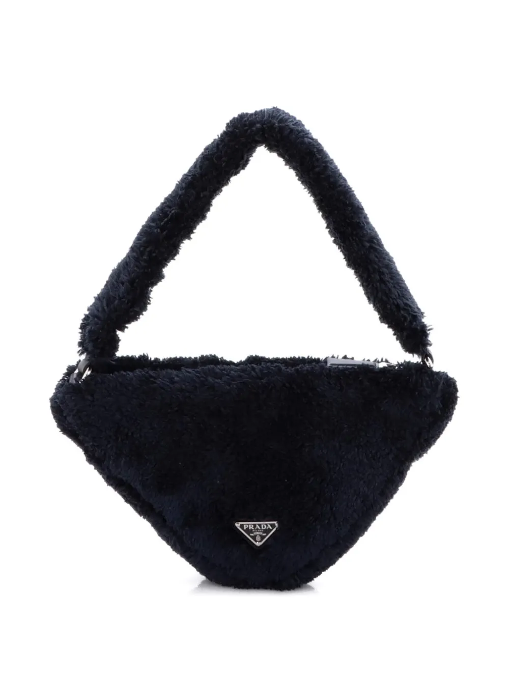 Prada Pre-Owned Triangle Top Handle Pouch Bag Terry Cloth Mini shoulder bag | Pre-Owned | Image 2