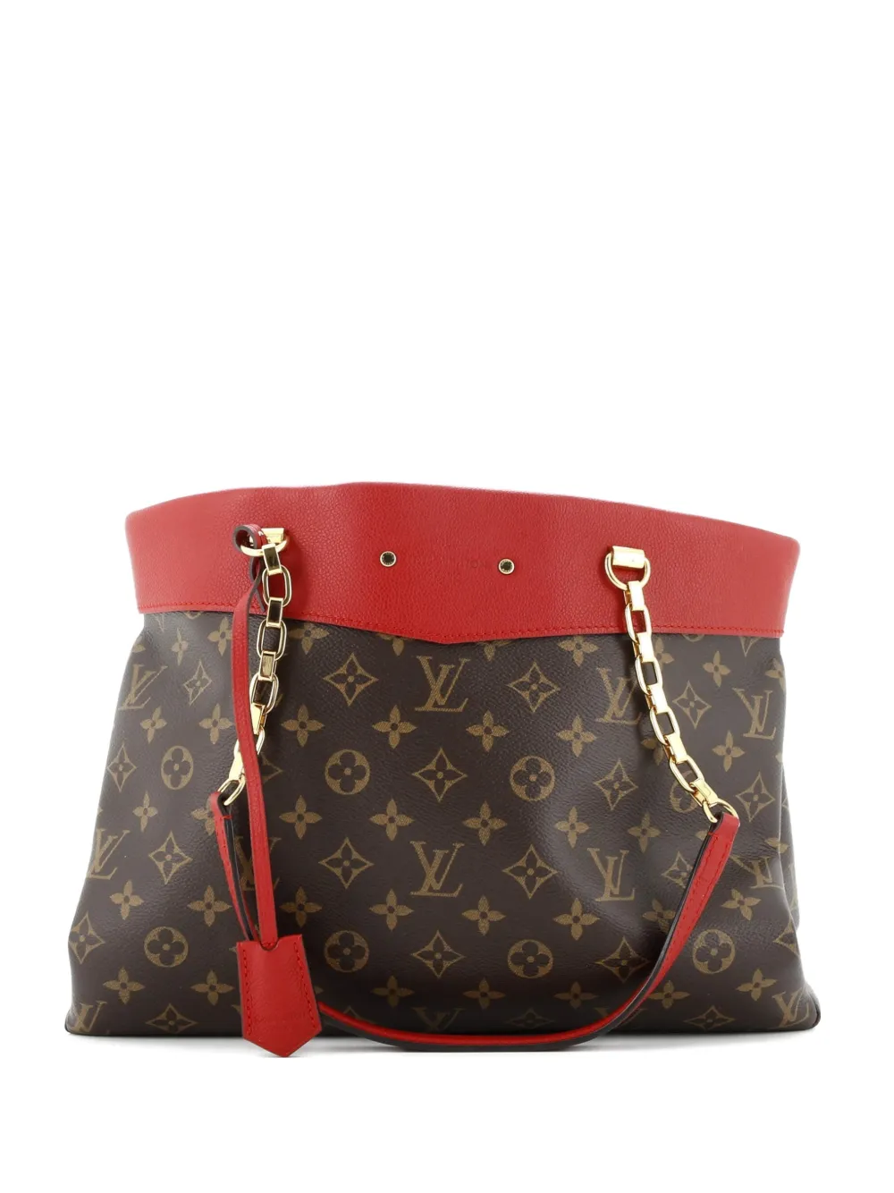 Louis Vuitton Pre-Owned Pallas Shopper Monogram Canvas and Calfskin tote bag - Marrone