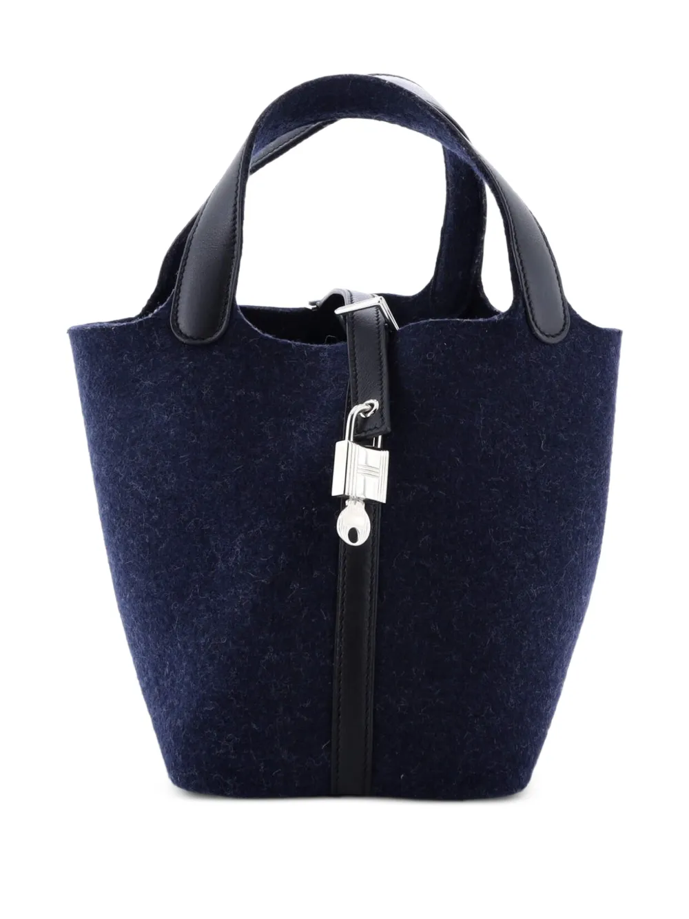 Hermès Pre-Owned Picotin Lock Bag Felt with Leather PM bucket bag | Black | Image 1