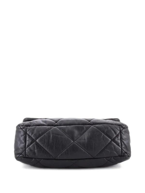 CHANEL Pre-Owned 19 フラップ バッグ マトラッセ レザー マキシ CHANEL Pre-Owned 19 フラップ バッグ マトラッセ レザー マキシ