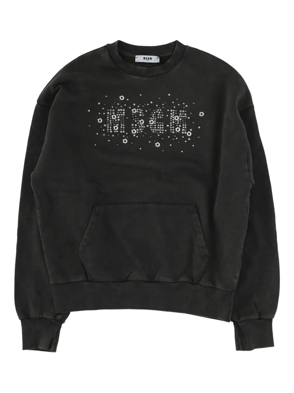MSGM Kids sudadera con apliques | gris | Image 1