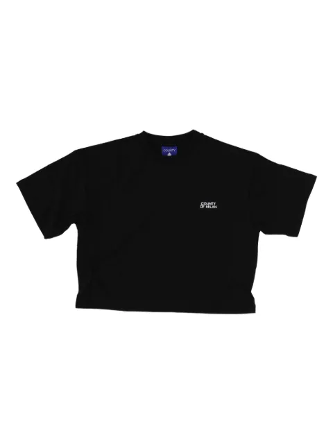 COUNTY OF MILAN KIDS logo-detail T-shirt