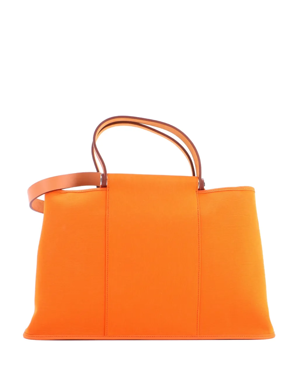 Hermès Pre-Owned Cabag Elan Toile and Leather 39 tote bag - Arancione