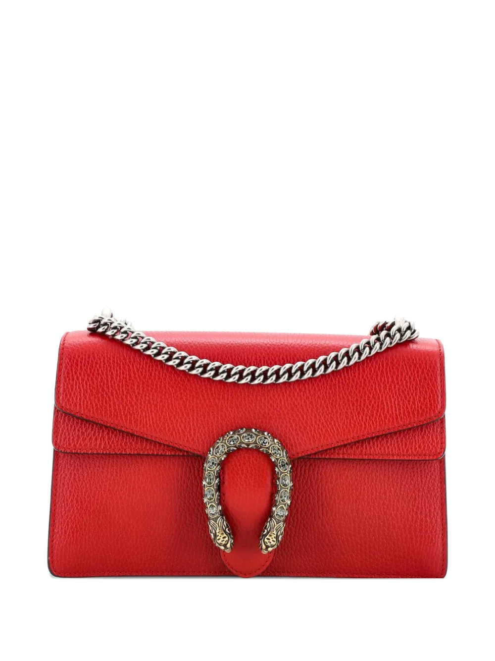 Pre-owned Gucci Dionysus Bag Leather Small Shoulder Bag In Red