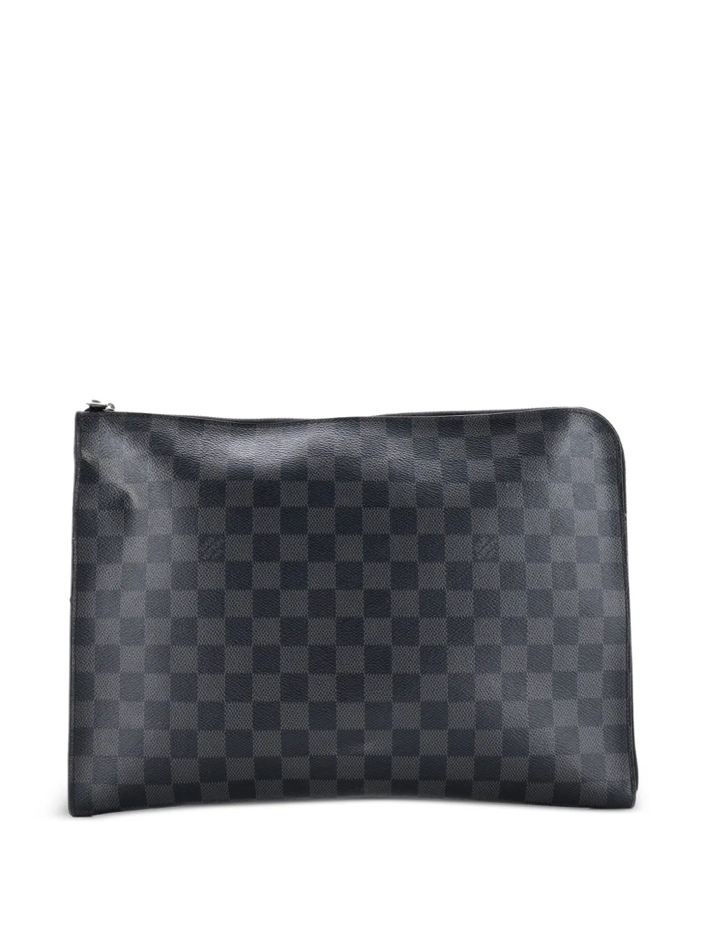 Louis Vuitton Pre-Owned Zip Around Pochette Jour Damier Graphite GM clutch bag - Nero