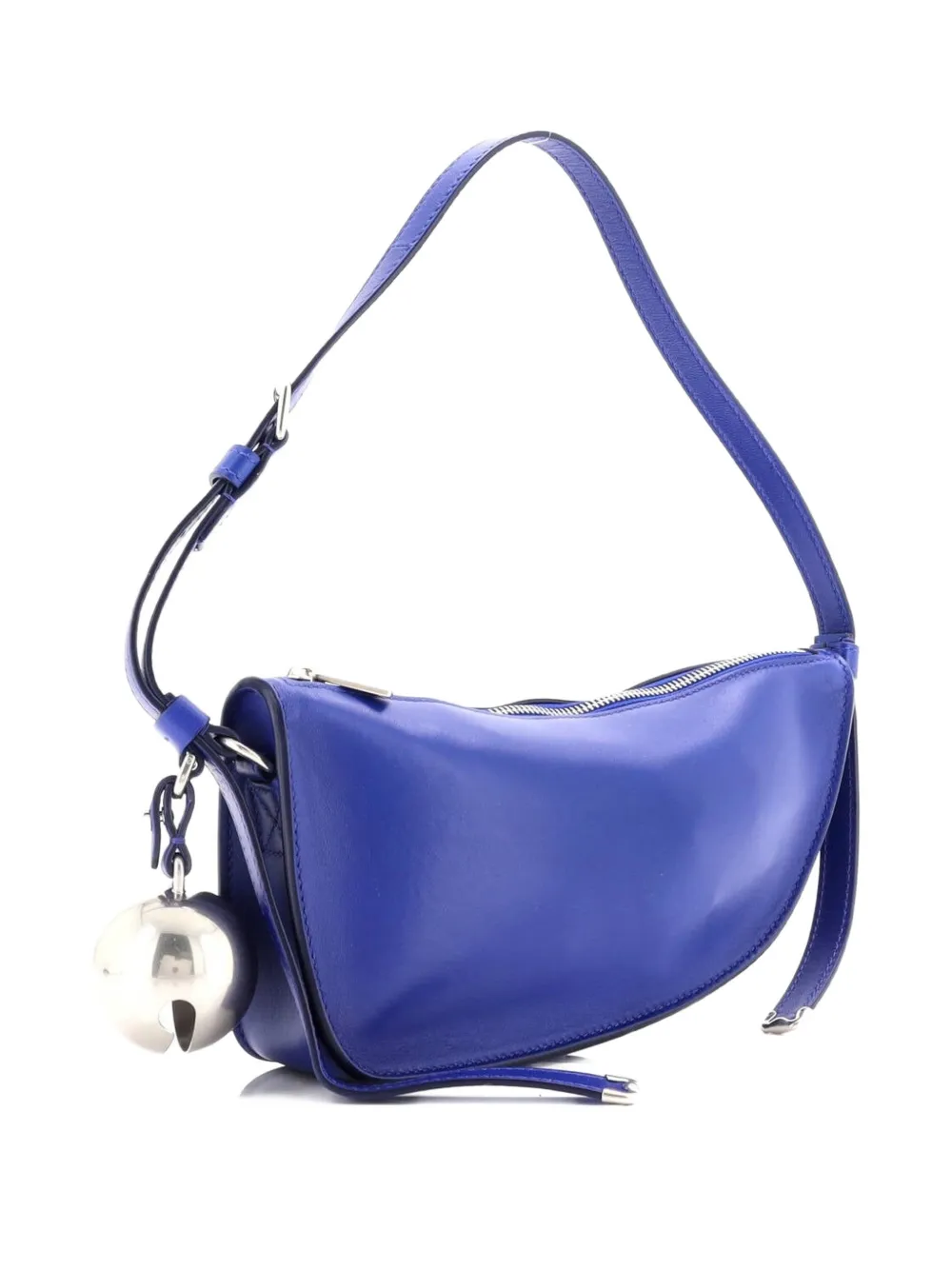 BURBERRY Pre-owned Shield Sling Shoulder Bag Leather Mini Crossbody Bag In Blue