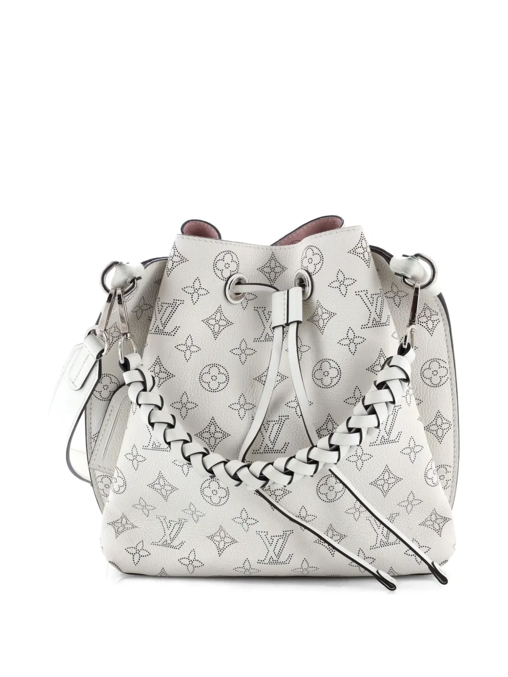 Louis Vuitton Pre-Owned Muria Mahina Leather bucket bag - Bianco