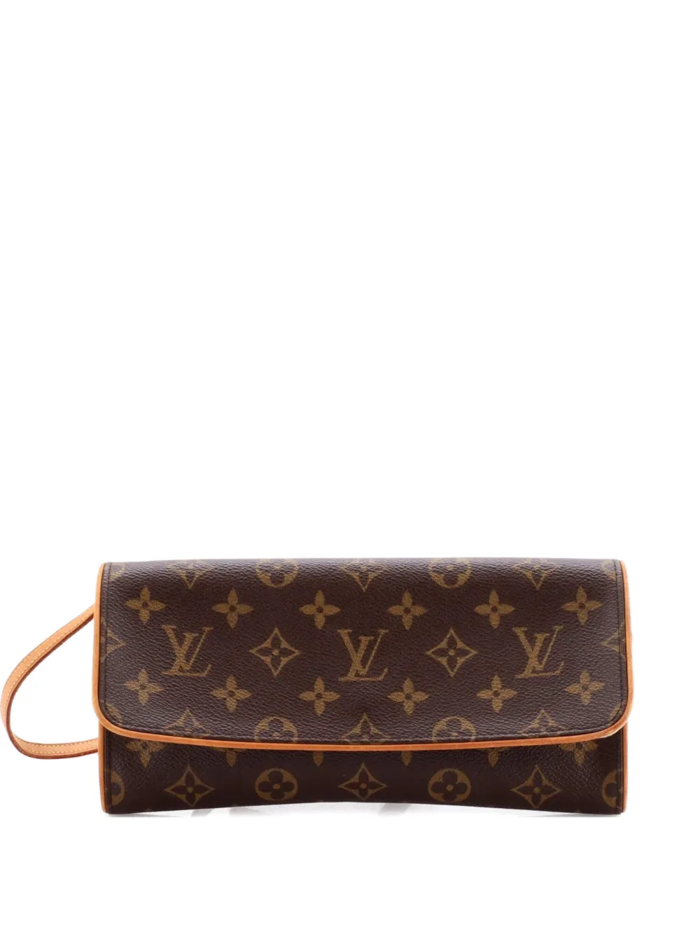 Pre-owned Louis Vuitton Twin Handbag Monogram Canvas Pm Crossbody Bag In Brown