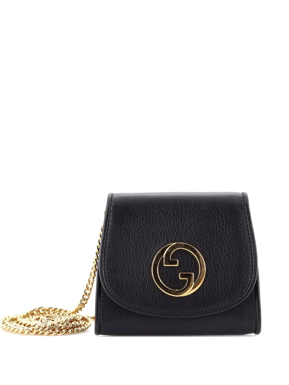Gucci Pre-Owned Blondie NM Wallet on Chain Leather Medium crossbody bag - Nero
