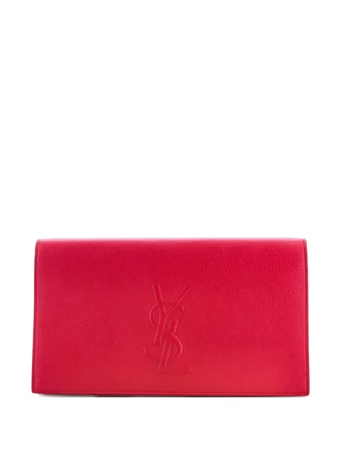 Saint Laurent Pre-Owned Belle de Jour Leather Large clutch bag