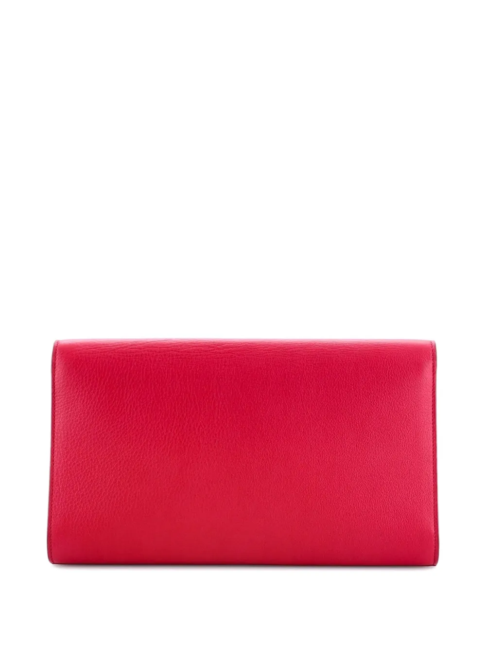 SAINT LAURENT Pre-owned Belle De Jour Leather Large Clutch Bag In Pink