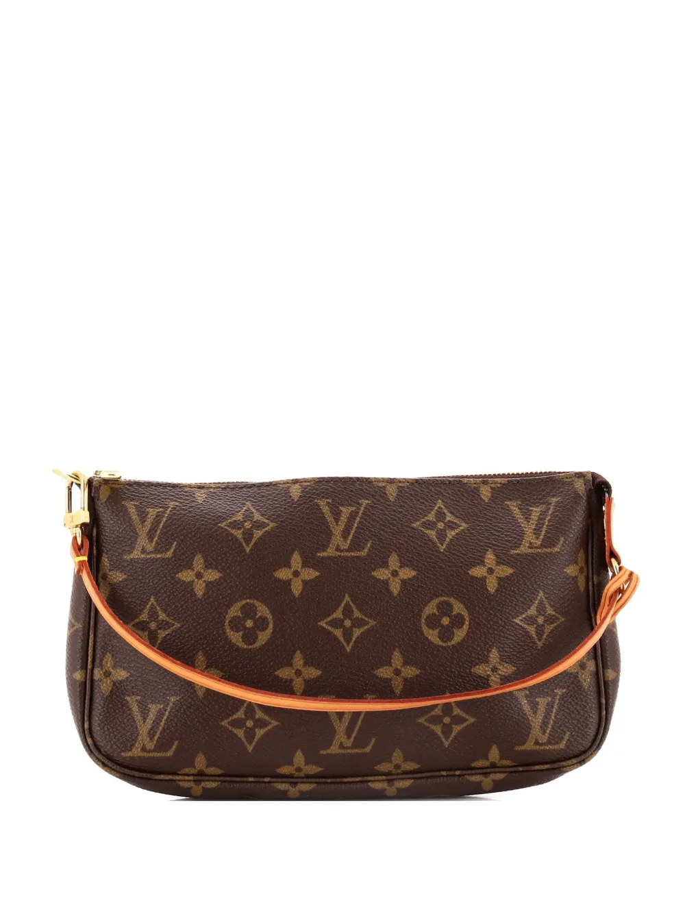 Pre-owned Louis Vuitton Pochette Accessoires Monogram Canvas Clutch Bag In Brown